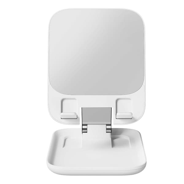 Taitettava teline tablet-puhelimelle Seashell Series valkoinen