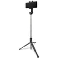 Miniatyrbillede 3 af 6: 2i1 Teleskopisk Selfie Stick med fjernbetjening og stativ, sort telefonholder