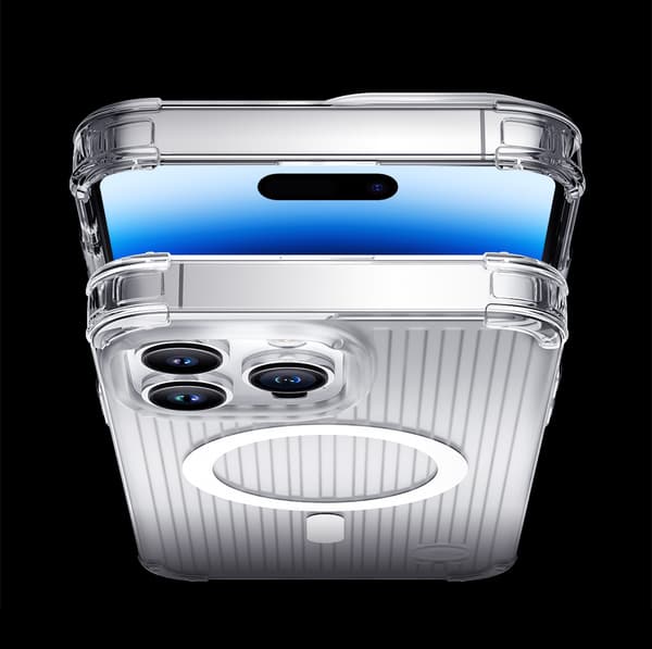 Magnetisk etui til iPhone 14 Pro MagSafe PQY Go Out Series sort