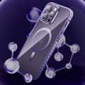 Miniatyrbillede 3 af 10: Magnetisk etui til iPhone 14 Plus MagSafe PQY Ice Crystal Series lilla