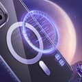 Miniatyrbillede 10 af 10: Magnetisk etui til iPhone 14 Plus MagSafe PQY Ice Crystal Series lilla