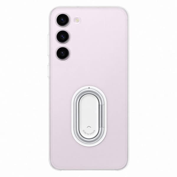 Samsung Galaxy S23+ Clear Gadget Case -suojus jalustalla