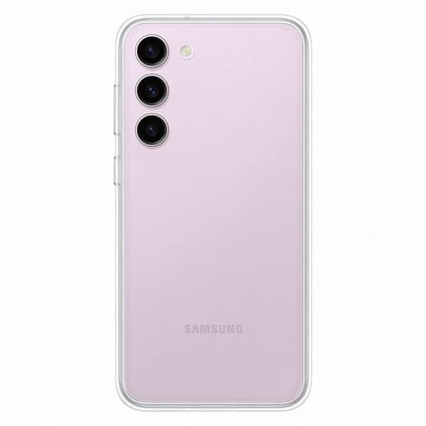 Samsung Galaxy S23+ Frame Cover cover med udskiftelig bagside, hvid