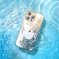 Pikkukuva 2 / 6: Ylellinen iPhone 14 -kuori, jossa Phoenix-sarjan kristalleja, kultaa ja sinistä