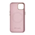Miniatyrbild 4 av 6: iPhone 14 magnetiskt läderfodral med MagSafe Litchi Premium Läderfodral rosa