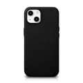 Miniatyrbillede 1 af 6: iPhone 14 Plus magnetisk læderetui med MagSafe Litchi Premium læderetui sort