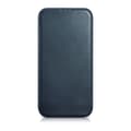Miniatyrbillede 2 af 6: iPhone 14 Plus Magnetic Flip Case MagSafe CE Oil Wax Premium Læder Marineblå