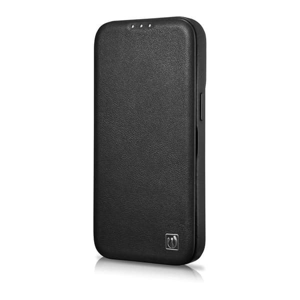 Lædercover til iPhone 14 Pro med magnetklap MagSafe CE Premium Læder sort