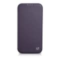 Pikkukuva 2 / 6: Nahkakotelo iPhone 14 Plus -puhelimelle magneettiläpällä MagSafe CE Premium Leather violetti