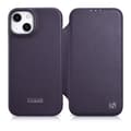 Pikkukuva 1 / 6: Nahkakotelo iPhone 14 Plus -puhelimelle magneettiläpällä MagSafe CE Premium Leather violetti
