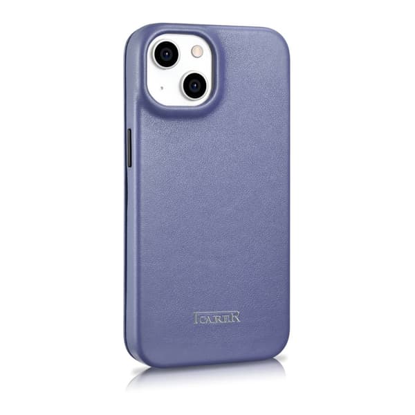 iPhone 14 Plus Magnetic Flip Case MagSafe CE Premium Læder lys lilla