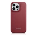 Pikkukuva 3 / 6: Nahkakotelo iPhone 14 Pro Maxille, magneettiläppä MagSafe CE Premium Leather viininpunainen