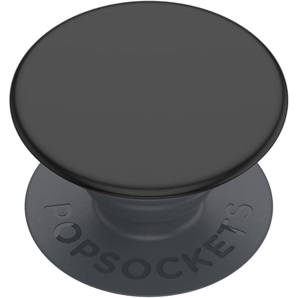 PopGrip Basic, jossa on turvallinen ote ja jalustatoiminto musta