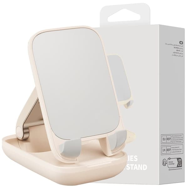 Baseus Seashell Series Justerbar Telefonholder - Rosa