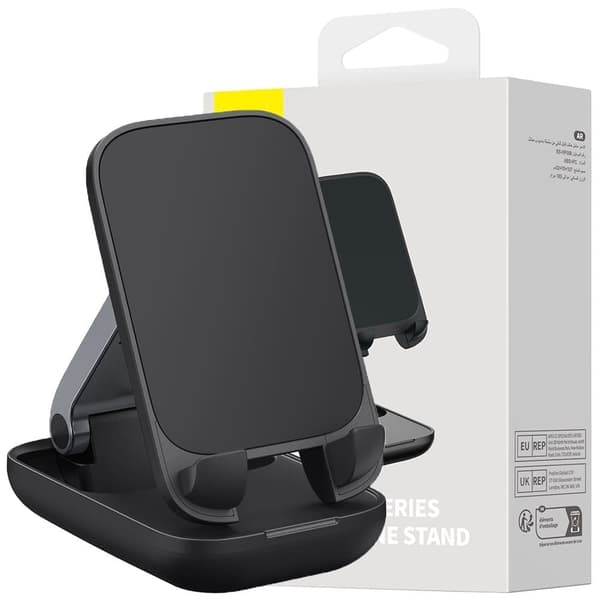 Baseus Seashell Series Justerbar Telefonholder - Svart