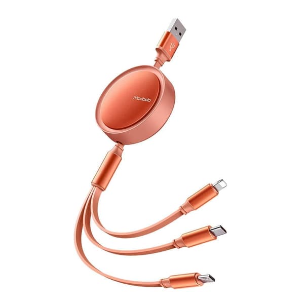 MCDODO USB-KABEL 3-I-1 REVELLAD USB-C LIGHTNING MICRO USB TYPE C LADING 1M