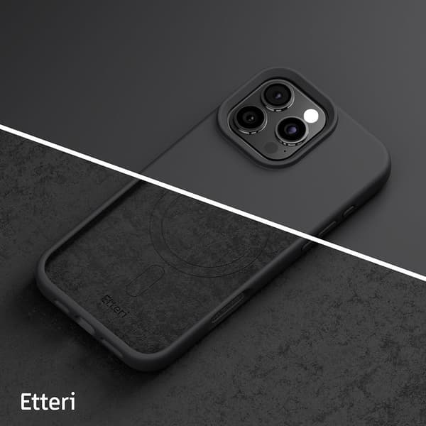 Etteri silikoneetui med MagSafe til iPhone 16 Pro Max - Sort