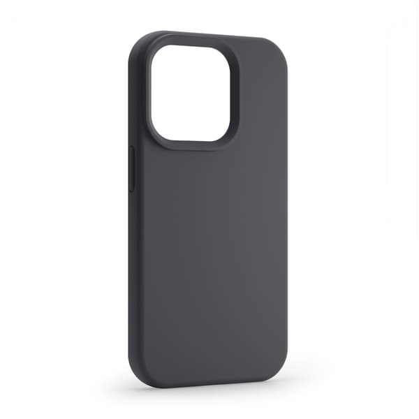 Etteri silikoneetui til iPhone 16 Plus med hul til håndledsrem - Sort