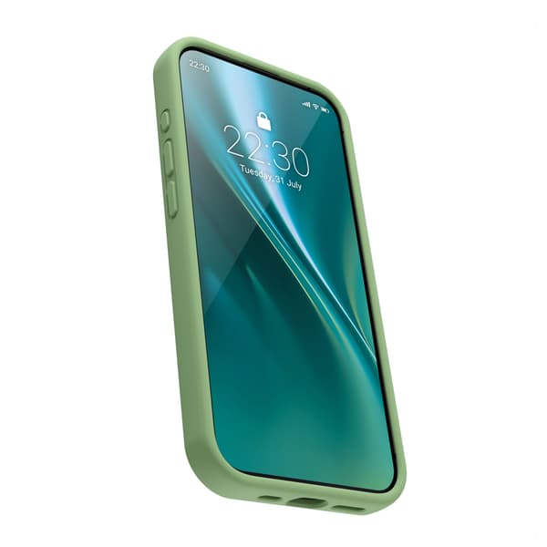 Etteri silikonskal till iPhone 16 Pro Max med hål för handledsrem - Ljusgrön