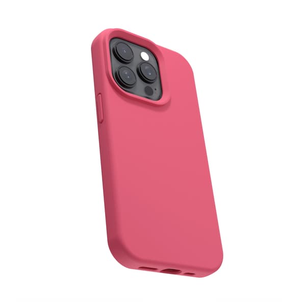 Etteri silikonskal till iPhone 16 Pro Max med hål för handledsrem - Hallon