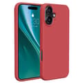 Pikkukuva 1 / 9: Etteri silikonikotelo iPhone 16 Plus -puhelimelle, jossa on reikä rannehihnalle - Vadelmainen
