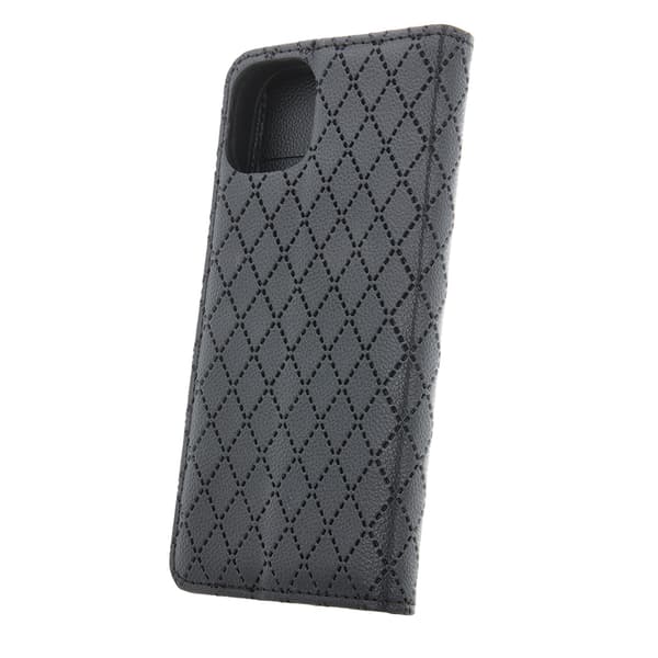 Stiligt fodral till iPhone 16 Pro Max med korthållare och vikbart stöd - Svart