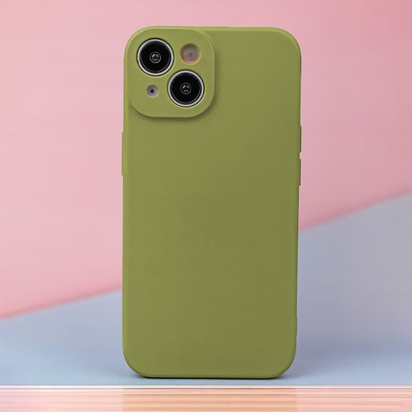 Silikoneetui til iPhone 16 Pro Max - Oliven