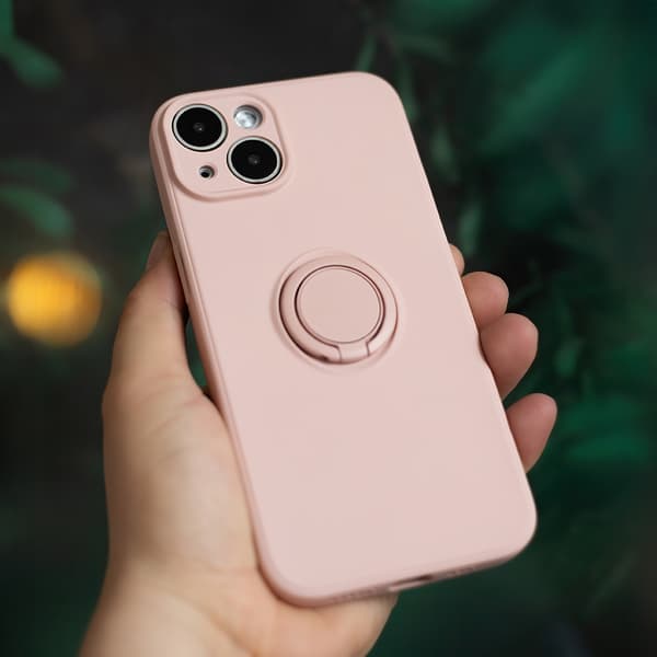 Skal med ringhållare till iPhone 16 Pro - Rosa