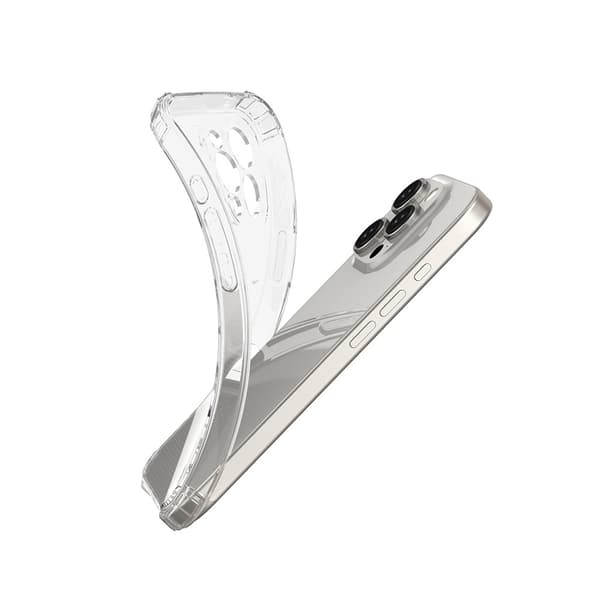 Tynt beskyttelsesetui for iPhone 16 Pro Max - Clear