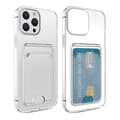 Miniatyrbild 1 av 3: iPhone 15 Pro Max Stöttåligt Skal med Korthållare - Transparent