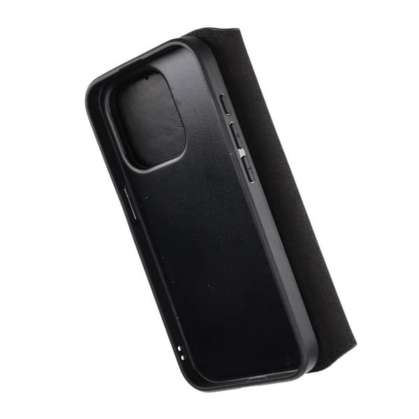 iPhone 15 Pro Plånboksfodral Magnet Rvelon - Svart