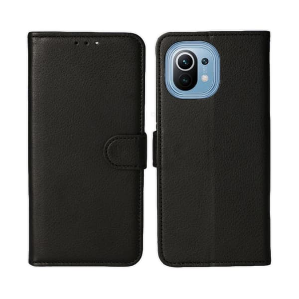 Xiaomi Mi 11 Plånboksfodral med Stativ - Svart