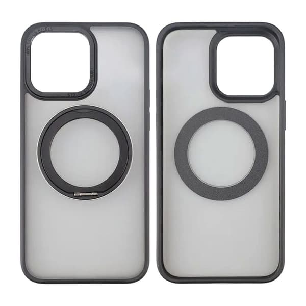 iPhone 15 Pro Max Skal med MagSafe Stativ Rvelon - Svart