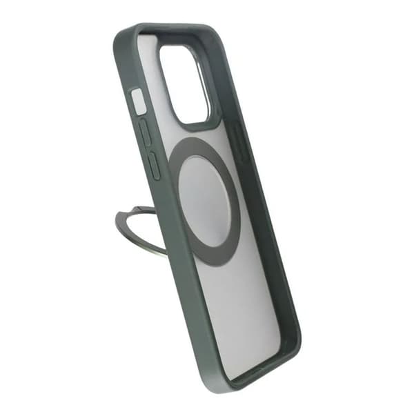 iPhone 15 Pro Max Skal med MagSafe Stativ Rvelon - Grön
