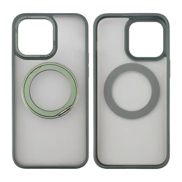 iPhone 15 Pro Max Skal med MagSafe Stativ Rvelon - Grön