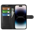 Miniatyrbillede 2 af 5: iPhone 15 Plånboksfodral med stativ - Svart