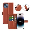 Miniatyrbillede 5 af 5: iPhone 15 Plånboksfodral med stativ - Brun