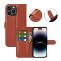 Miniatyrbillede 5 af 5: iPhone 15 Pro Plånboksfodral med stativ - Brun