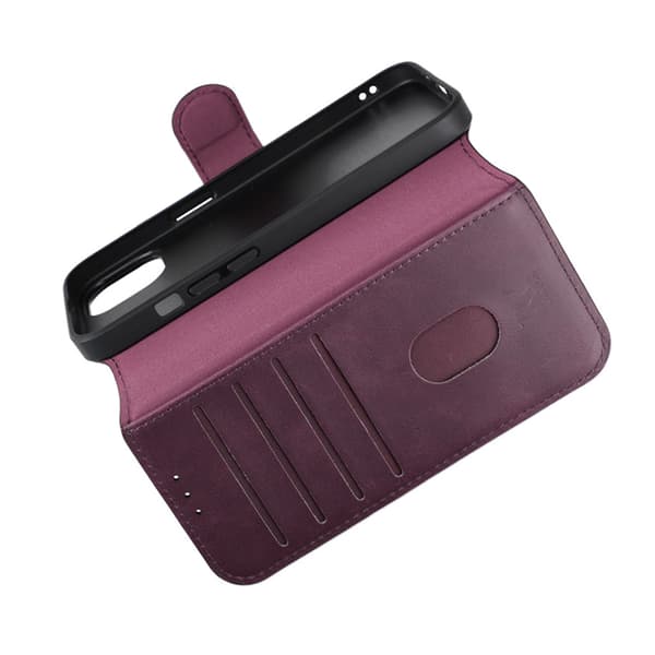 iPhone 15 Plånboksfodral med Magsafe Rvelon - Lila