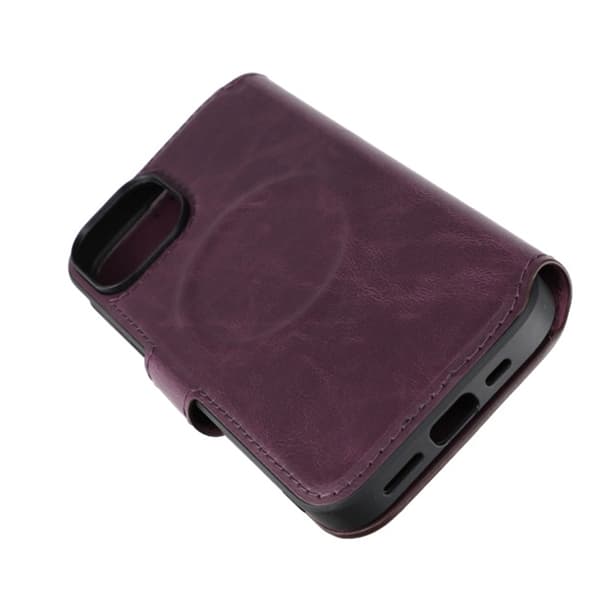 iPhone 15 Plånboksfodral med Magsafe Rvelon - Lila