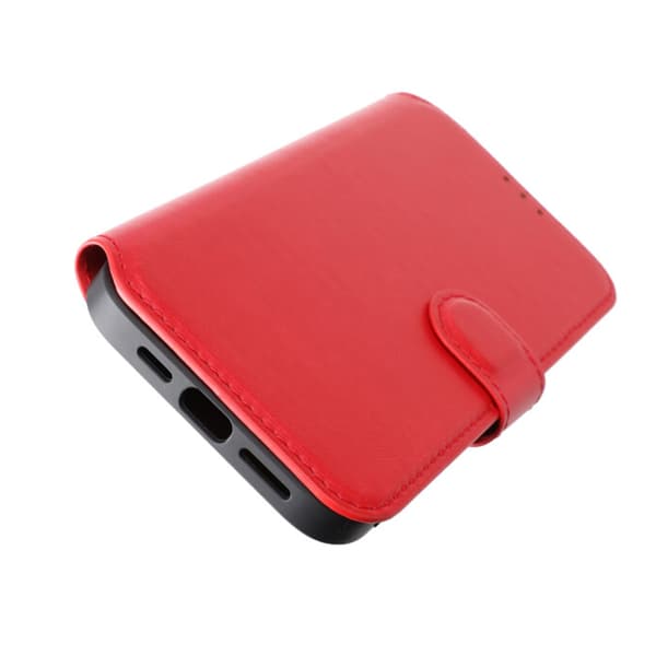 iPhone 15 Plus Plånboksfodral med Magsafe Rvelon - Röd