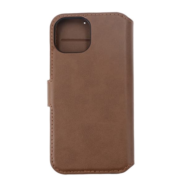 iPhone 15 Plånboksfodral Läder Rvelon - Brun