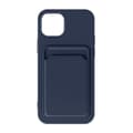 Miniatyrbillede 3 af 4: iPhone 15 Plus Mobilskal Silikon med Korthållare - Blå
