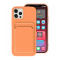 Miniatyrbillede 1 af 4: iPhone 15 Pro Max Mobilskal Silikon med Korthållare - Orange
