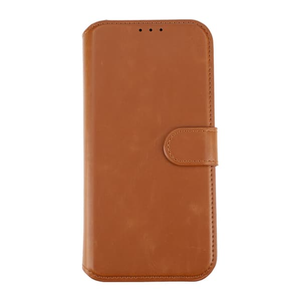 iPhone 15 Plus Plånboksfodral Magnet Rvelon - Brun