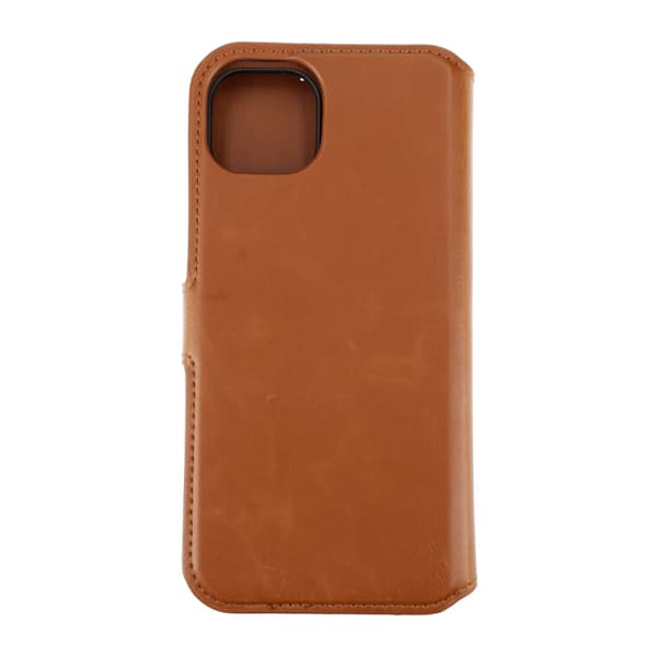 iPhone 15 Plus Plånboksfodral Magnet Rvelon - Brun