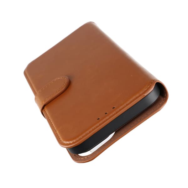 iPhone 15 Plus Plånboksfodral Magnet Rvelon - Brun
