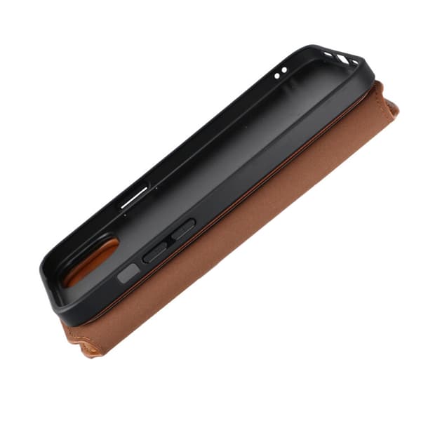 iPhone 15 Plus Plånboksfodral Magnet Rvelon - Brun