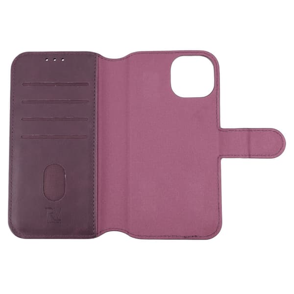 iPhone 15 Plånboksfodral Magnet Rvelon - Lila