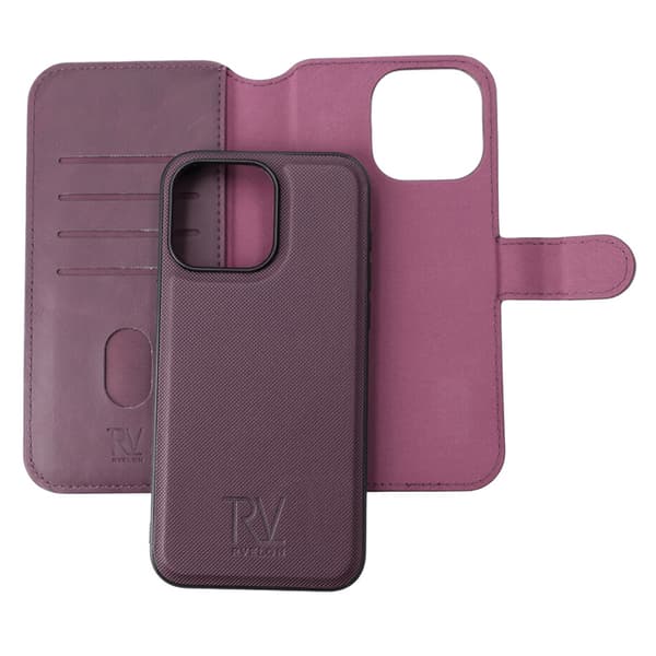 iPhone 15 Pro Max Plånboksfodral Magnet Rvelon - Lila